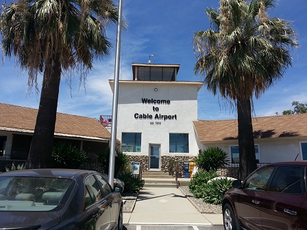 Cable Airport towards the vehicle parking lot.