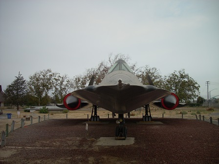 Lockheed SR-71 Blackbird display at Castle Air Museum