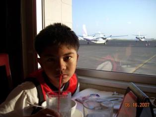 Tim at Jonesy's in Napa Airport; good steakplace.